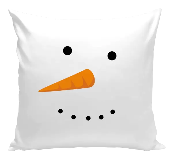 Vánoční polštář Sněhulák