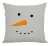 Vánoční polštář Sněhulák