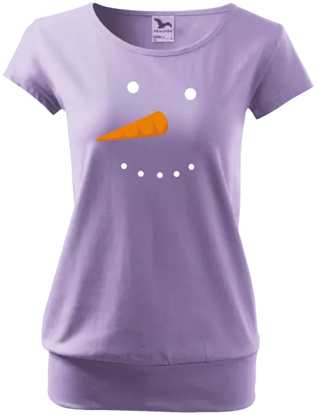 Vánoční těhotenské tričko Sněhulák