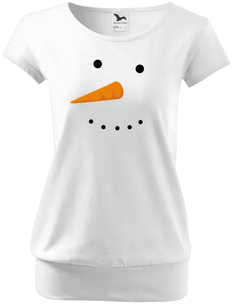 Vánoční těhotenské tričko Sněhulák