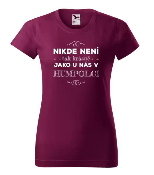 Dámské tričko Nikde není tak krásně, jako u nás v ...