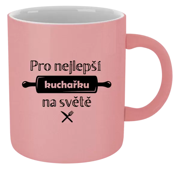 Metalický hrnek Pro nejlepší kuchařku na světě