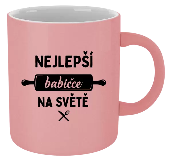 Metalický hrnek Nejlepší babičce na světě - váleček