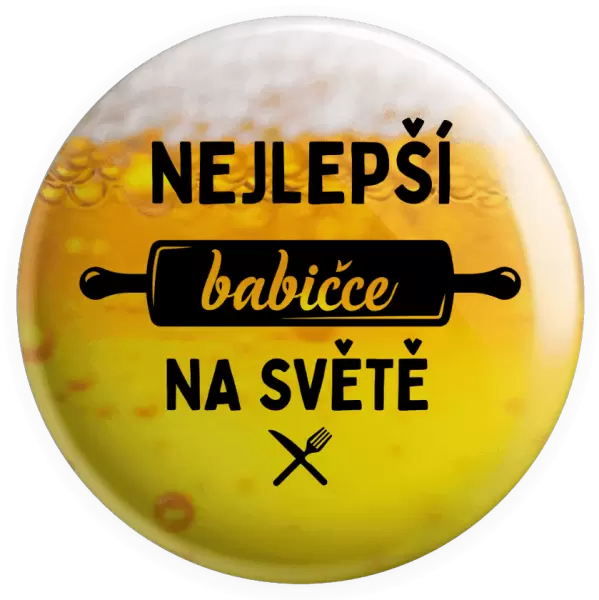 Placka Nejlepší babičce na světě - váleček