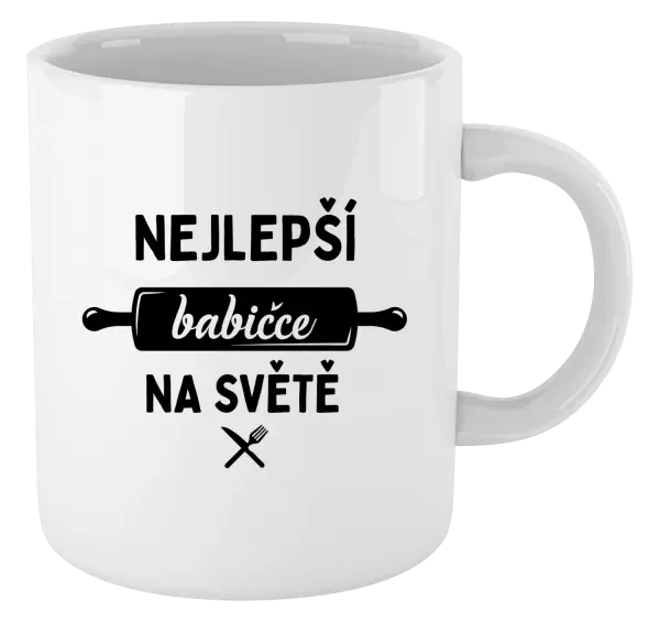 Hrnek Nejlepší babičce na světě - váleček