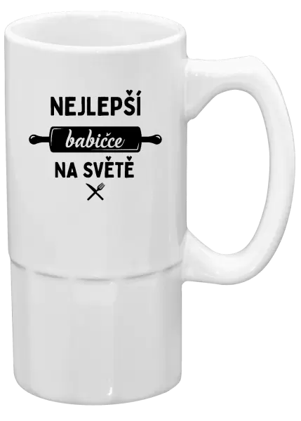 Půllitr Nejlepší babičce na světě - váleček