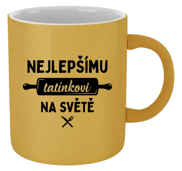 Metalický hrnek Nejlepšímu tatínkovi na světě - váleček