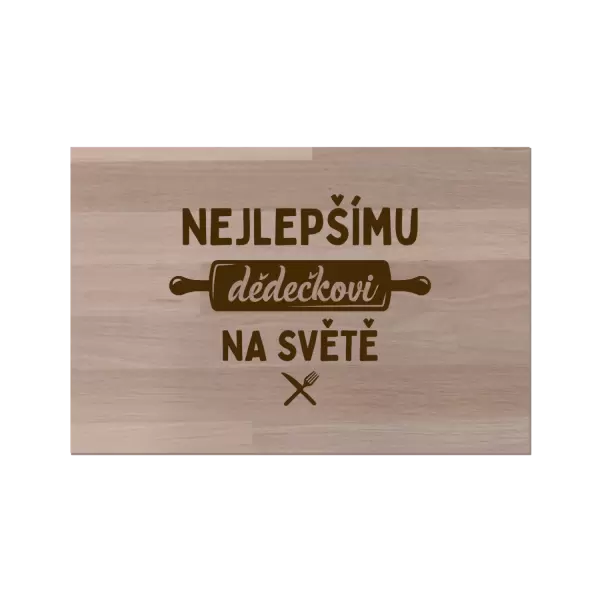 Bukové prkénko Nejlepšímu dědečkovi na světě - váleček