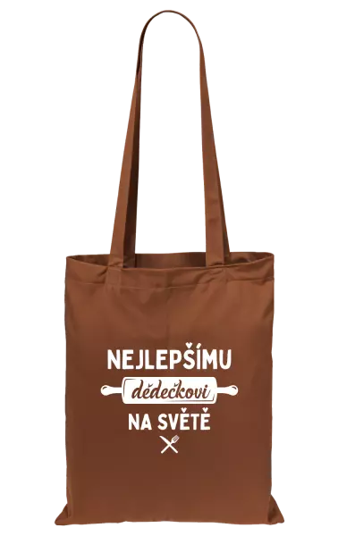 Látková taška Nejlepšímu dědečkovi na světě - váleček