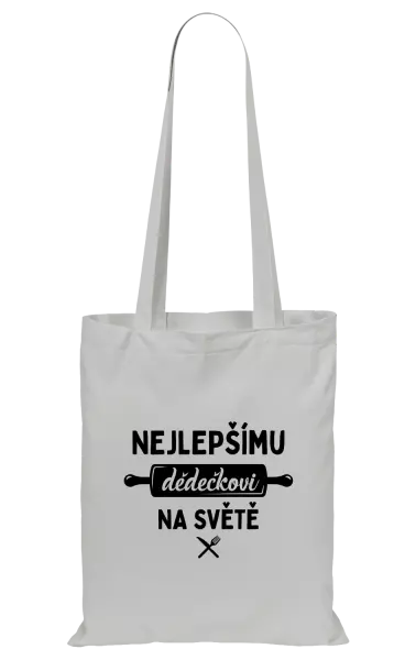 Látková taška Nejlepšímu dědečkovi na světě - váleček