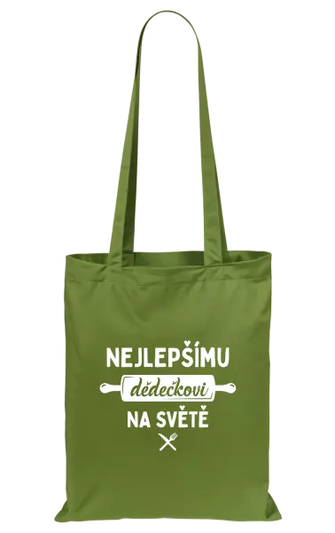 Látková taška Nejlepšímu dědečkovi na světě - váleček