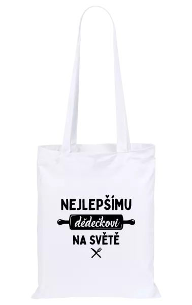 Látková taška Nejlepšímu dědečkovi na světě - váleček