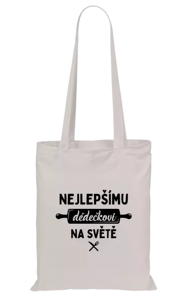 Látková taška Nejlepšímu dědečkovi na světě - váleček