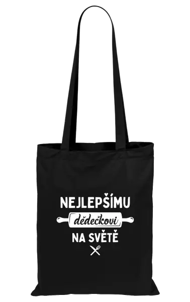 Látková taška Nejlepšímu dědečkovi na světě - váleček