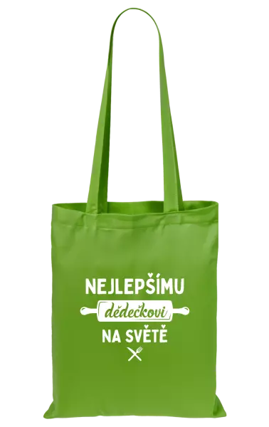 Látková taška Nejlepšímu dědečkovi na světě - váleček