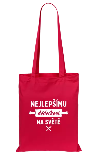 Látková taška Nejlepšímu dědečkovi na světě - váleček