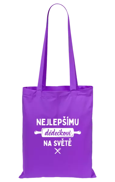 Látková taška Nejlepšímu dědečkovi na světě - váleček