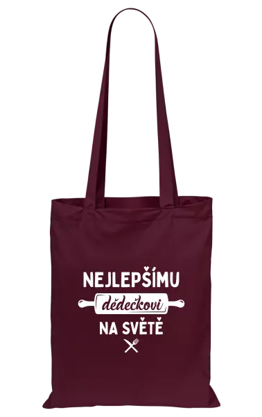 Látková taška Nejlepšímu dědečkovi na světě - váleček