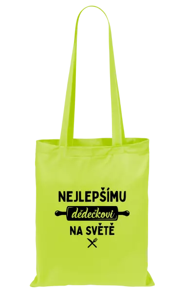 Látková taška Nejlepšímu dědečkovi na světě - váleček