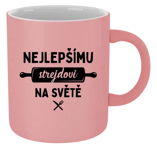 Metalický hrnek Nejlepšímu strejdovi na světě - váleček