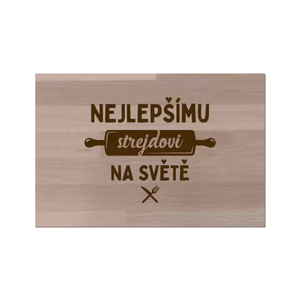 Bukové prkénko Nejlepšímu strejdovi na světě - váleček