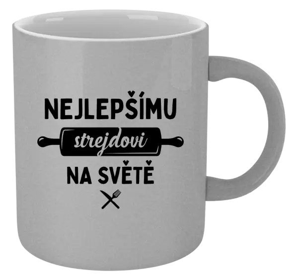 Metalický hrnek Nejlepšímu strejdovi na světě - váleček