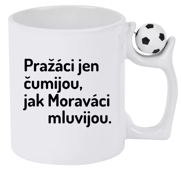 Hrnek Pražáci jen čumijou, jak Moraváci mluvijou.