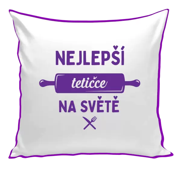 Polštář Nejlepší tetičce na světě - váleček
