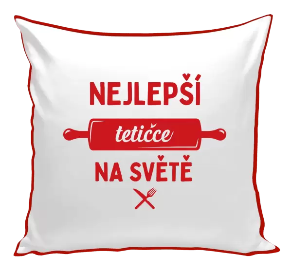 Polštář Nejlepší tetičce na světě - váleček