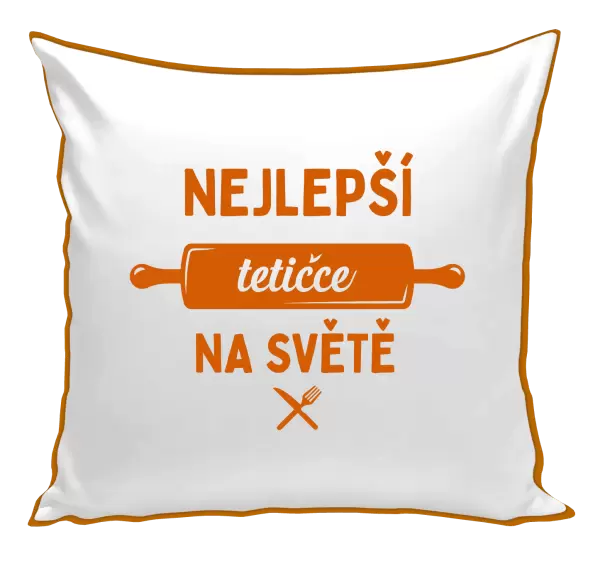 Polštář Nejlepší tetičce na světě - váleček
