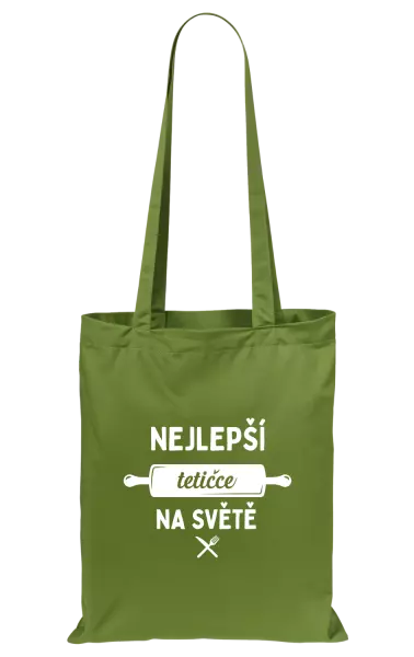Látková taška Nejlepší tetičce na světě - váleček