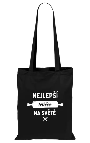 Látková taška Nejlepší tetičce na světě - váleček