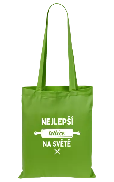 Látková taška Nejlepší tetičce na světě - váleček