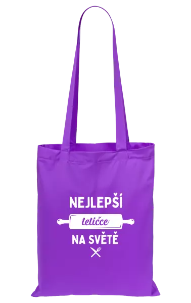 Látková taška Nejlepší tetičce na světě - váleček