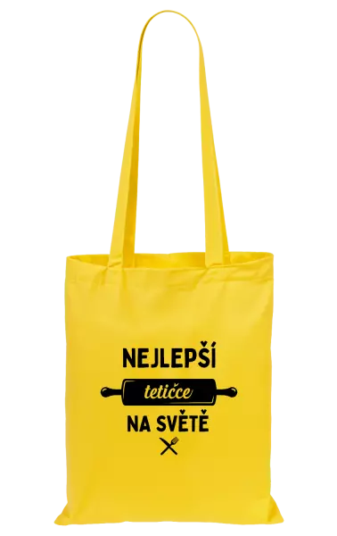 Látková taška Nejlepší tetičce na světě - váleček