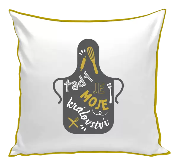 Polštář Tady je moje království - zástěra