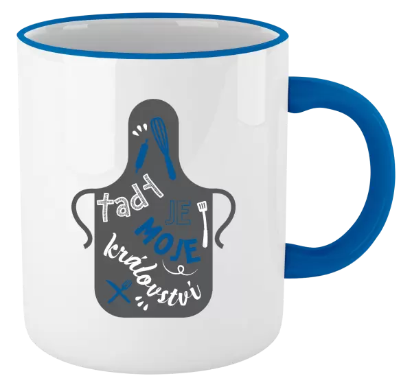 Hrnek Tady je moje království - zástěra