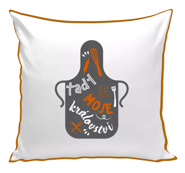 Polštář Tady je moje království - zástěra