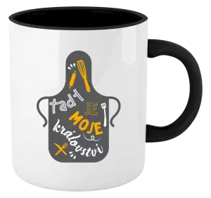 Hrnek Tady je moje království - zástěra