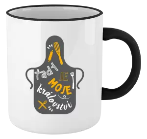 Hrnek Tady je moje království - zástěra