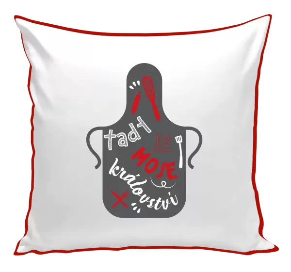 Polštář Tady je moje království - zástěra