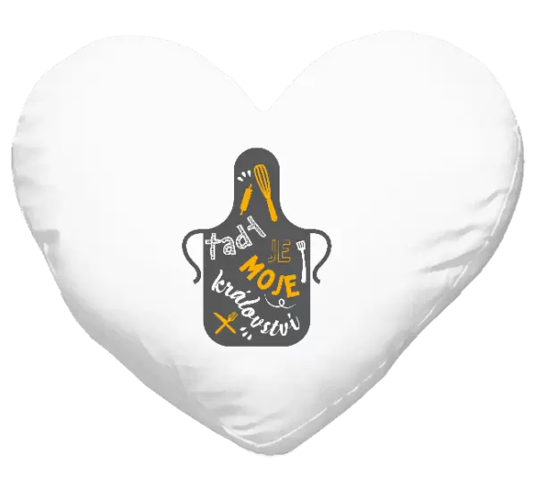 Polštář Tady je moje království - zástěra