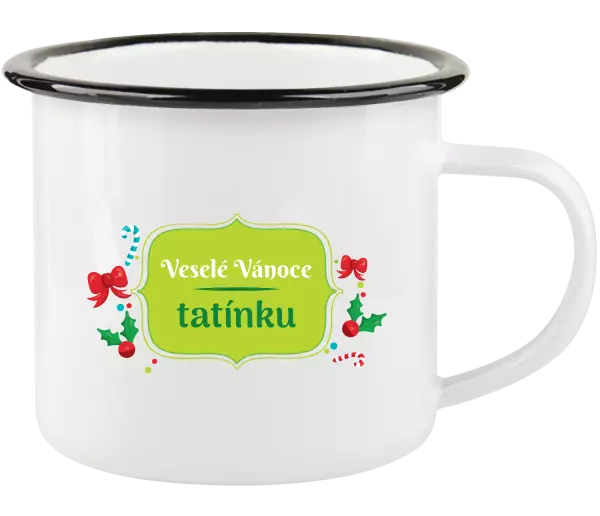 Vánoční plecháček Veselé Vánoce, tatínku