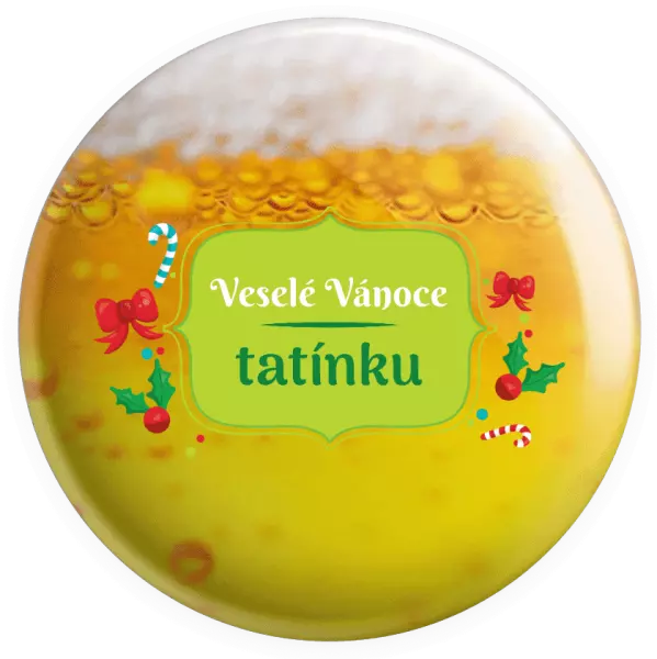 Placka Veselé Vánoce, tatínku