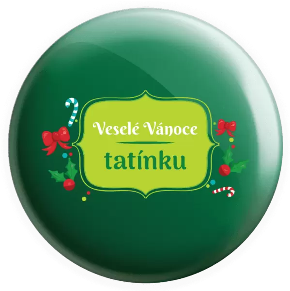 Placka Veselé Vánoce, tatínku