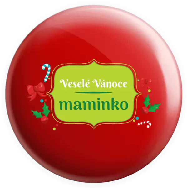 Placka Veselé Vánoce, maminko
