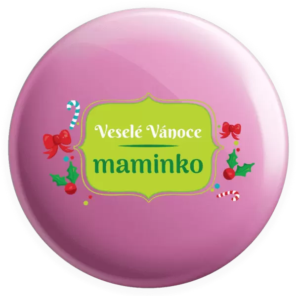 Placka Veselé Vánoce, maminko