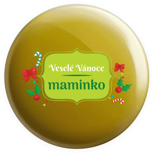 Placka Veselé Vánoce, maminko