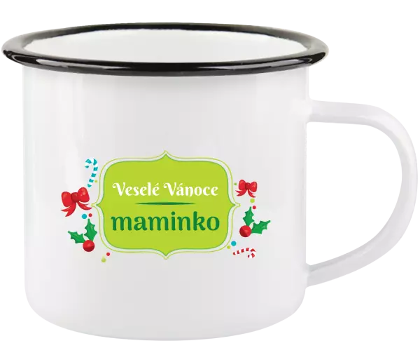 Vánoční plecháček Veselé Vánoce, maminko