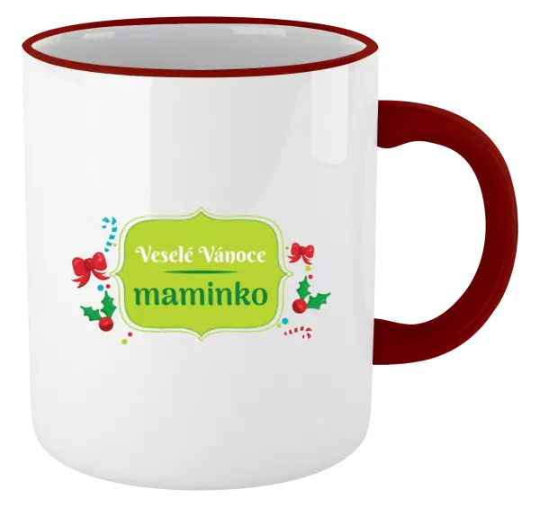 Vánoční hrnek Veselé Vánoce, maminko